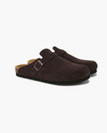 Brown Suede Clogs