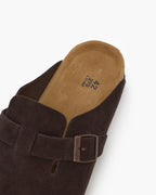 Brown Suede Clogs