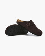 Brown Suede Clogs